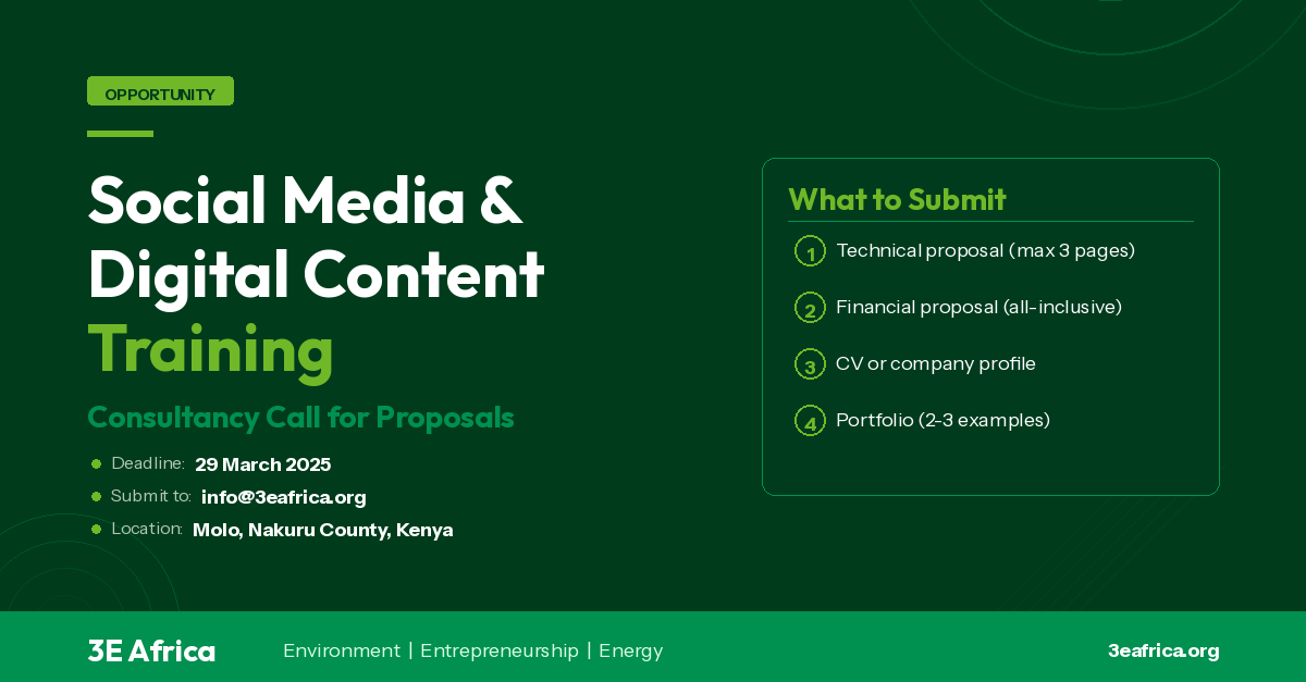 Social  media and Digital content training